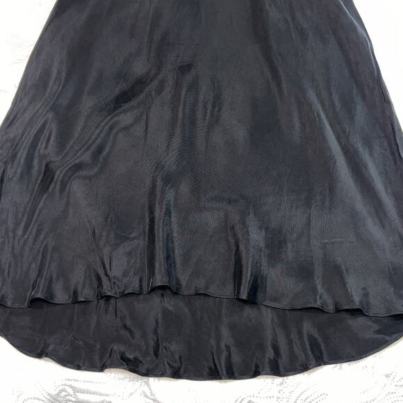 J.Crew Gwyneth Slip Dress Size 4 Black Cupro Blend V-Neck Holiday Party NEW NWT - Picture 4 of 13